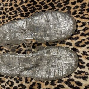 Women's Glitter Jelly Sandals